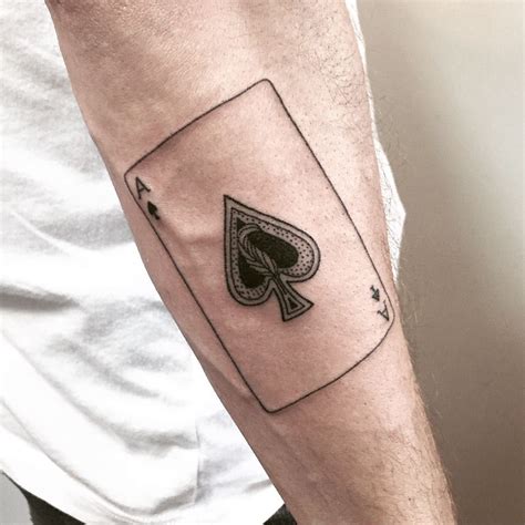 ace playing cards tattoo designs